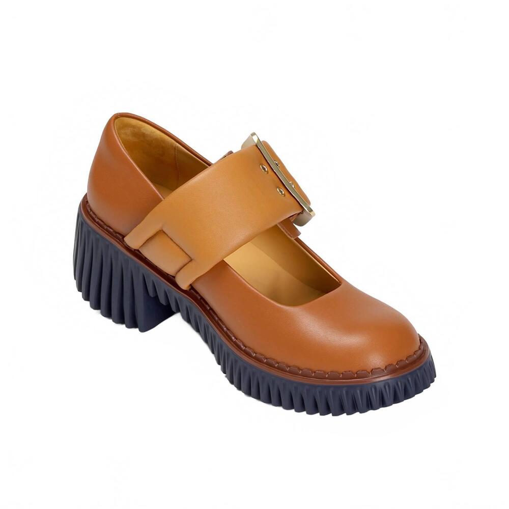 NEW 4CCCCEES women's plita jin mary jane sandals in brown